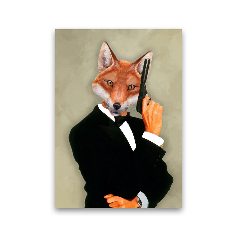 James Bond Fox Art Print by Coco Deparis Print Only