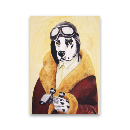 Dalmatian Pilote Art Print by Coco Deparis Print Only