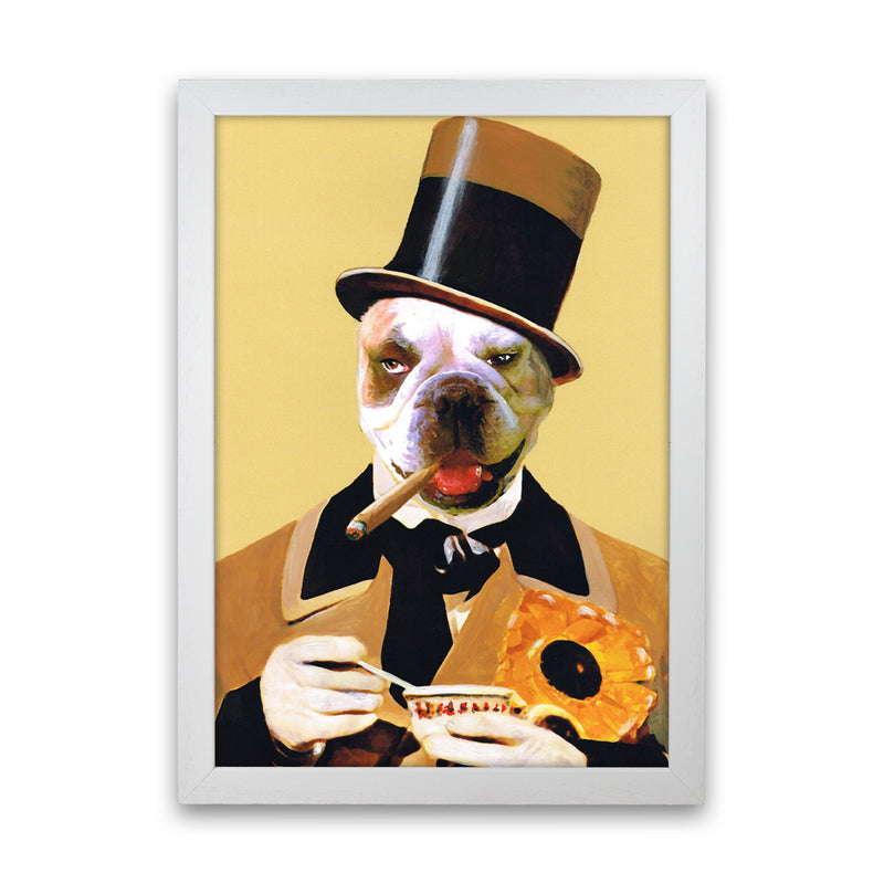Small WC Fields Art Print by Coco Deparis White Grain