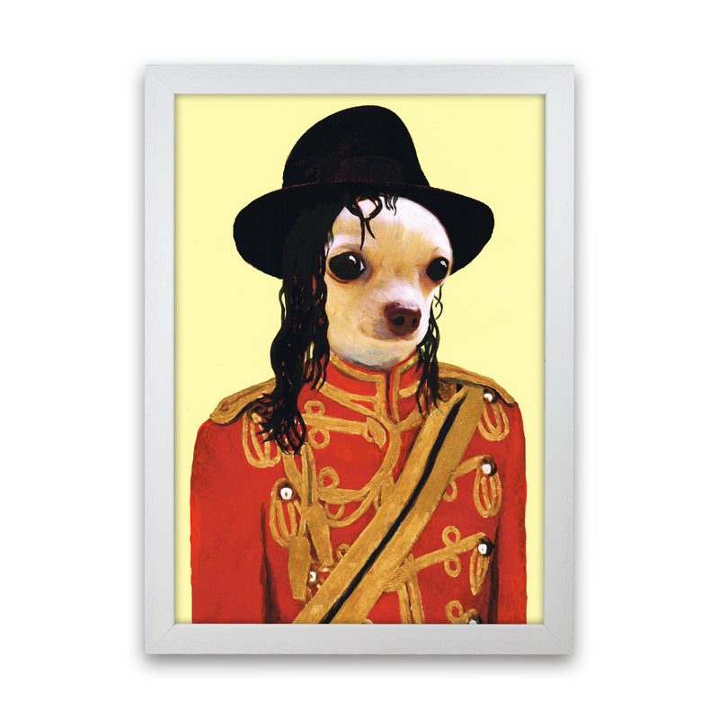 Michael Jackson Art Print by Coco Deparis White Grain