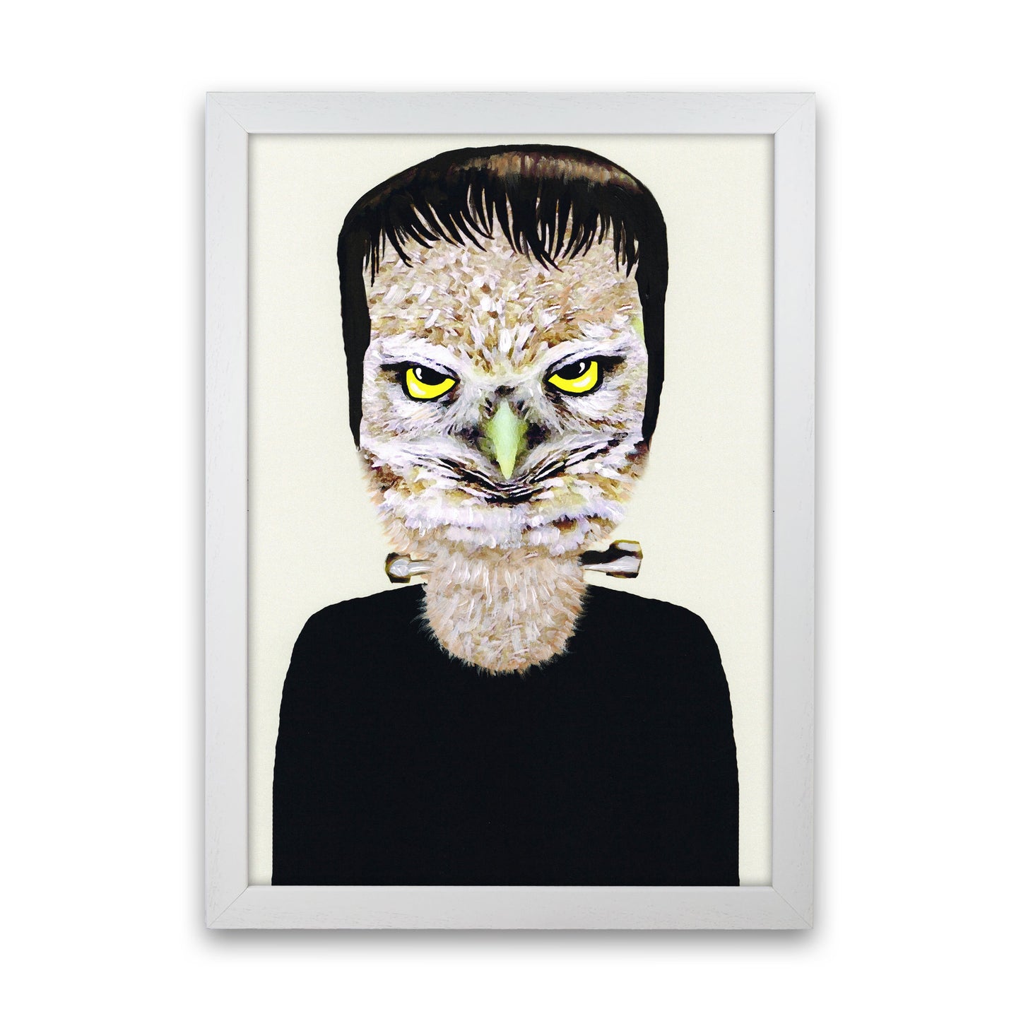 Frankenstein Art Print by Coco Deparis White Grain