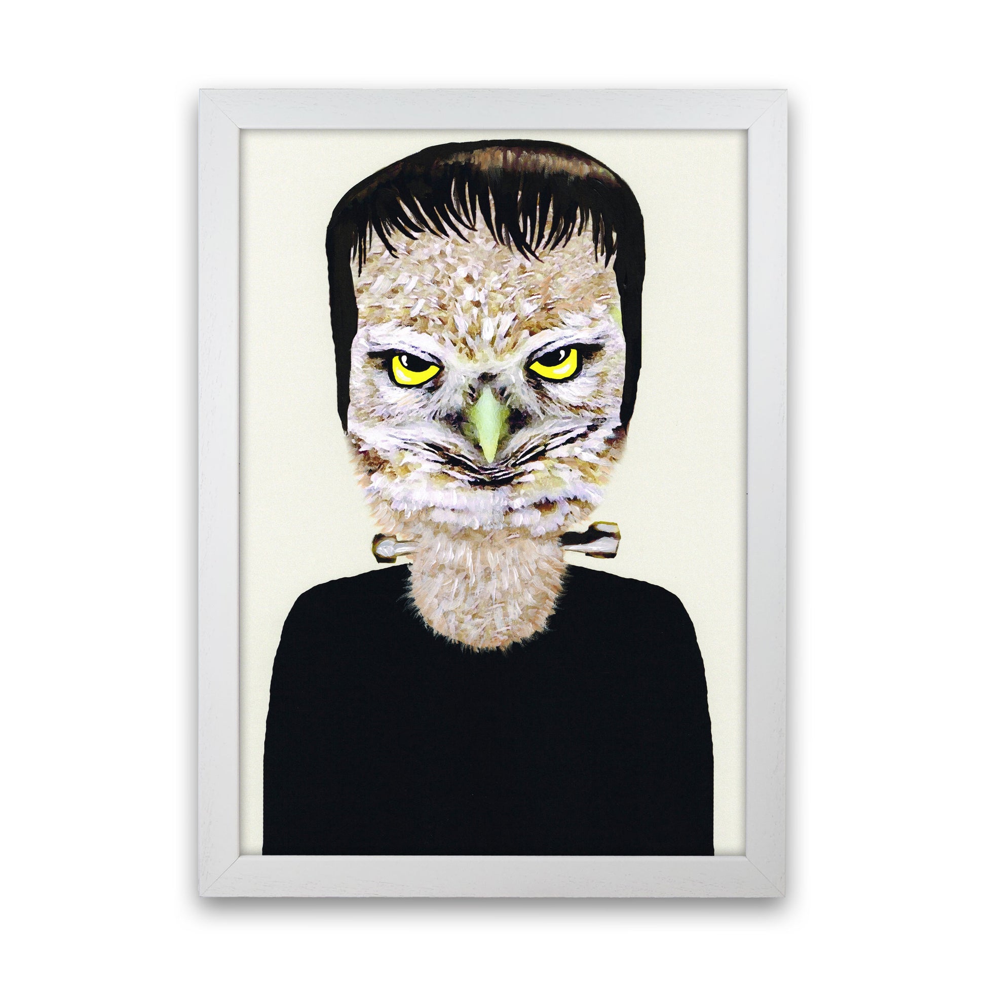 Frankenstein Art Print by Coco Deparis White Grain