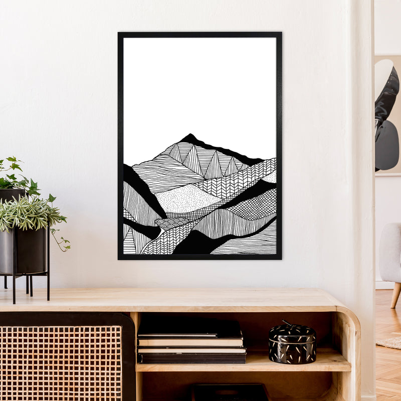 New Snowdon Portrait Art Print by Carissa Tanton A1 White Frame