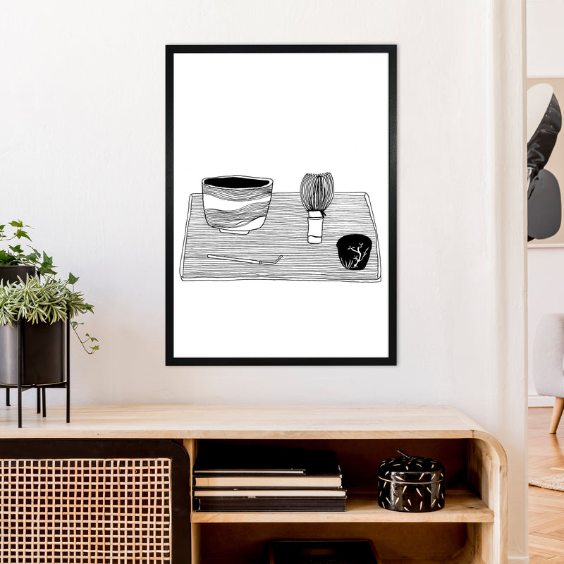 Japanese Matcha Art Print by Carissa Tanton A1 White Frame