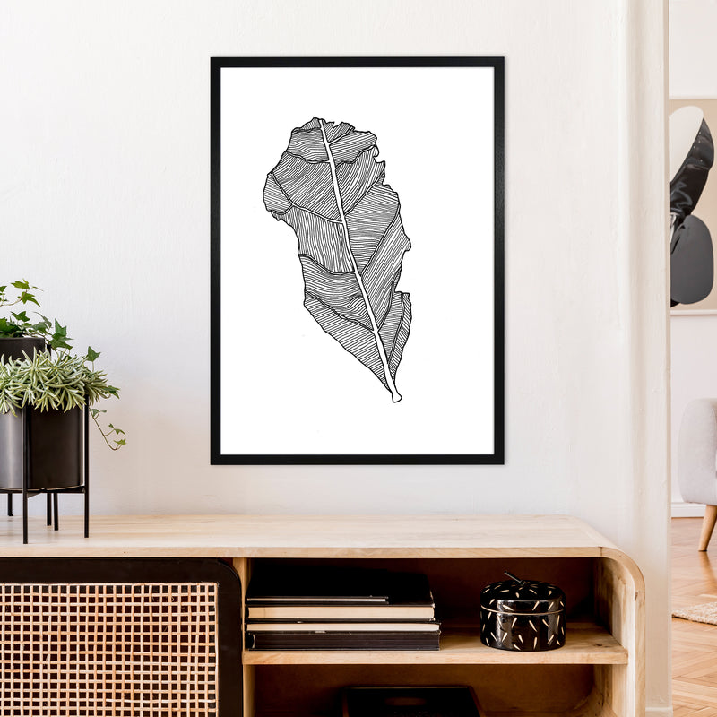 Kyobancha Leaf Art Print by Carissa Tanton A1 White Frame
