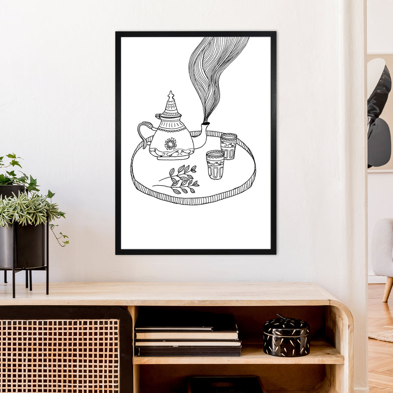 Moroccan Mint Art Print by Carissa Tanton A1 White Frame