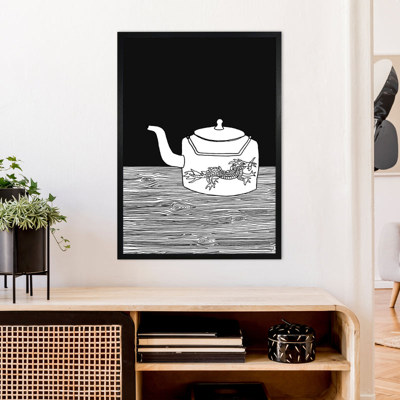 Bhutan Teapot Art Print by Carissa Tanton A1 White Frame