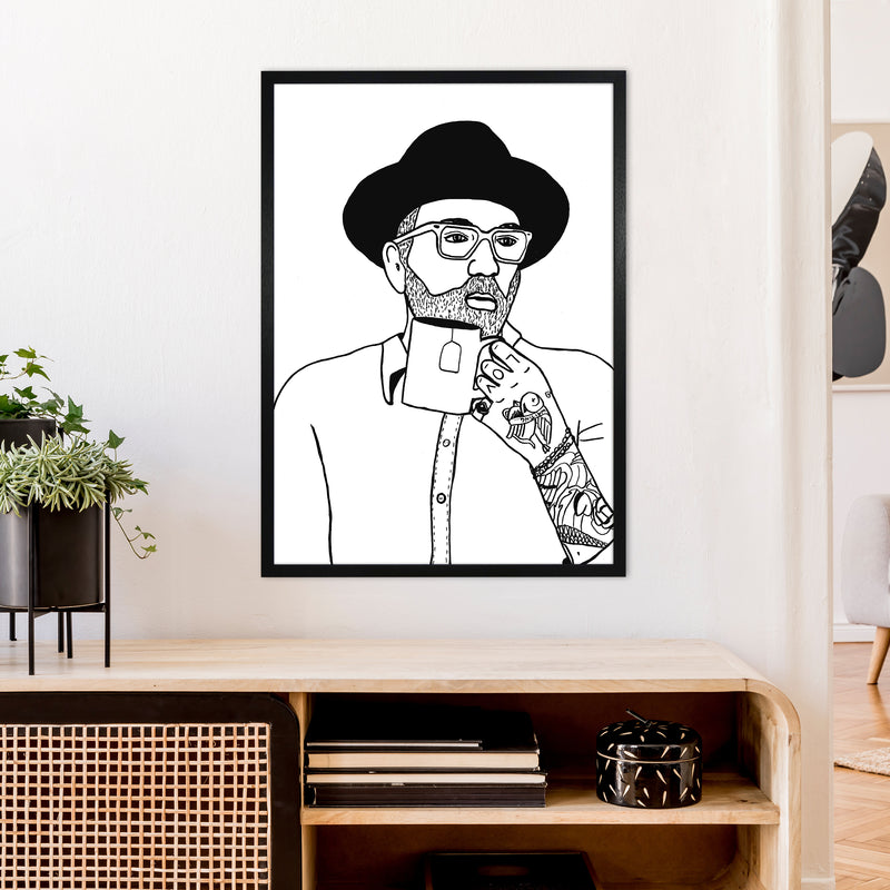 Dallas Green Art Print by Carissa Tanton A1 White Frame