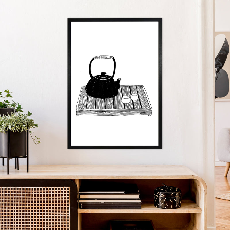 Chinese Tea Art Print by Carissa Tanton A1 White Frame