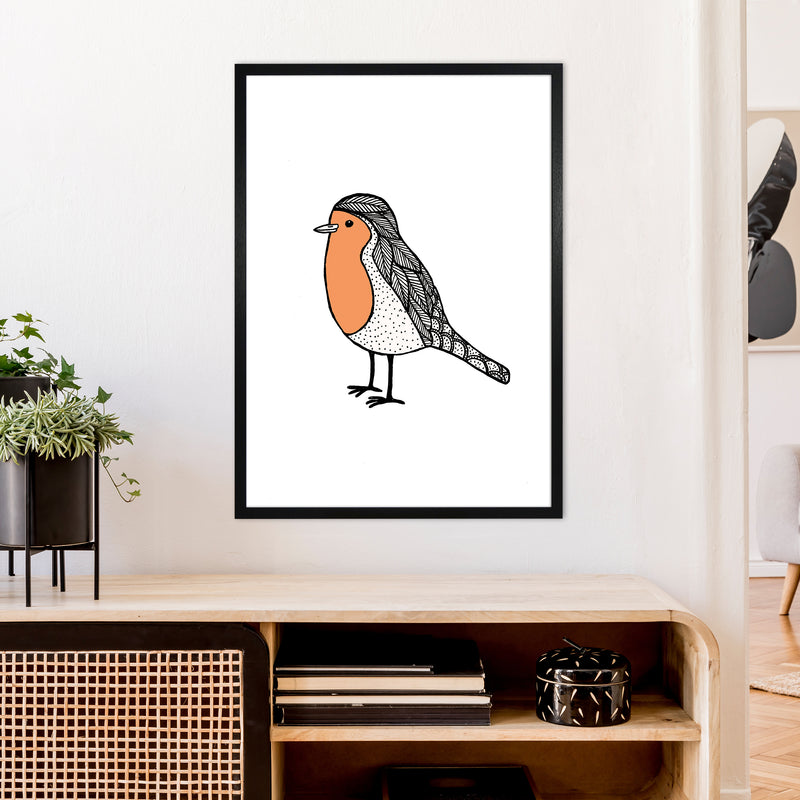 Robin Final Art Print by Carissa Tanton A1 White Frame