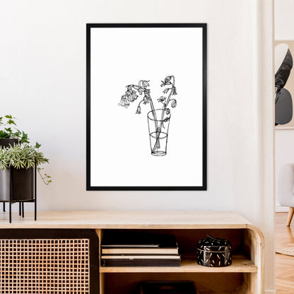 Bluebells Art Print by Carissa Tanton A1 White Frame