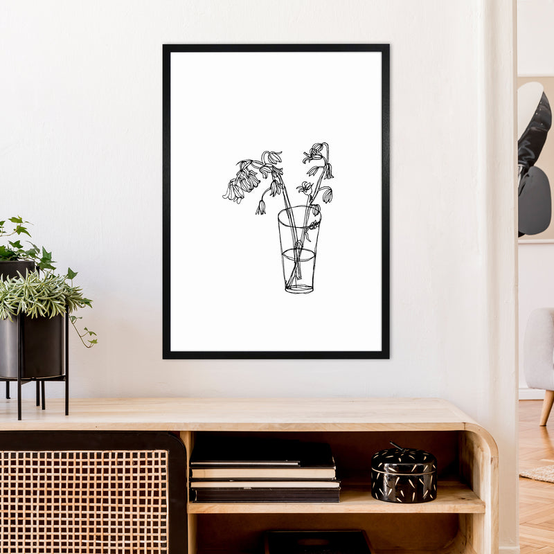 Bluebells Art Print by Carissa Tanton A1 White Frame