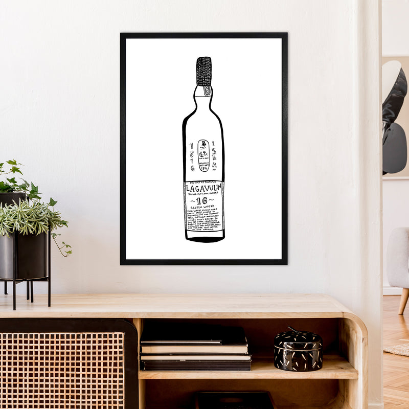 Lagavulin Art Print by Carissa Tanton A1 White Frame