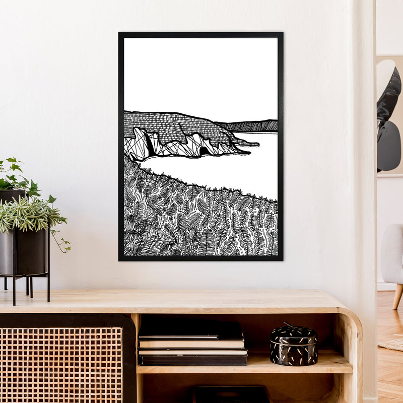 Aberdaron Art Print by Carissa Tanton A1 White Frame