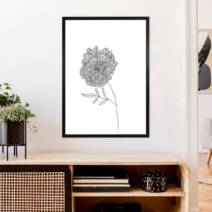Marigold Art Print by Carissa Tanton A1 White Frame