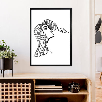 Illusion Art Print by Carissa Tanton A1 White Frame