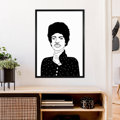 Prince Art Print by Carissa Tanton A1 White Frame