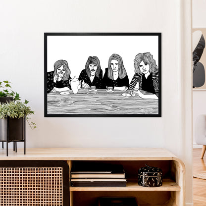 Queen Art Print by Carissa Tanton A1 White Frame