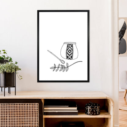 Mate Art Print by Carissa Tanton A1 White Frame