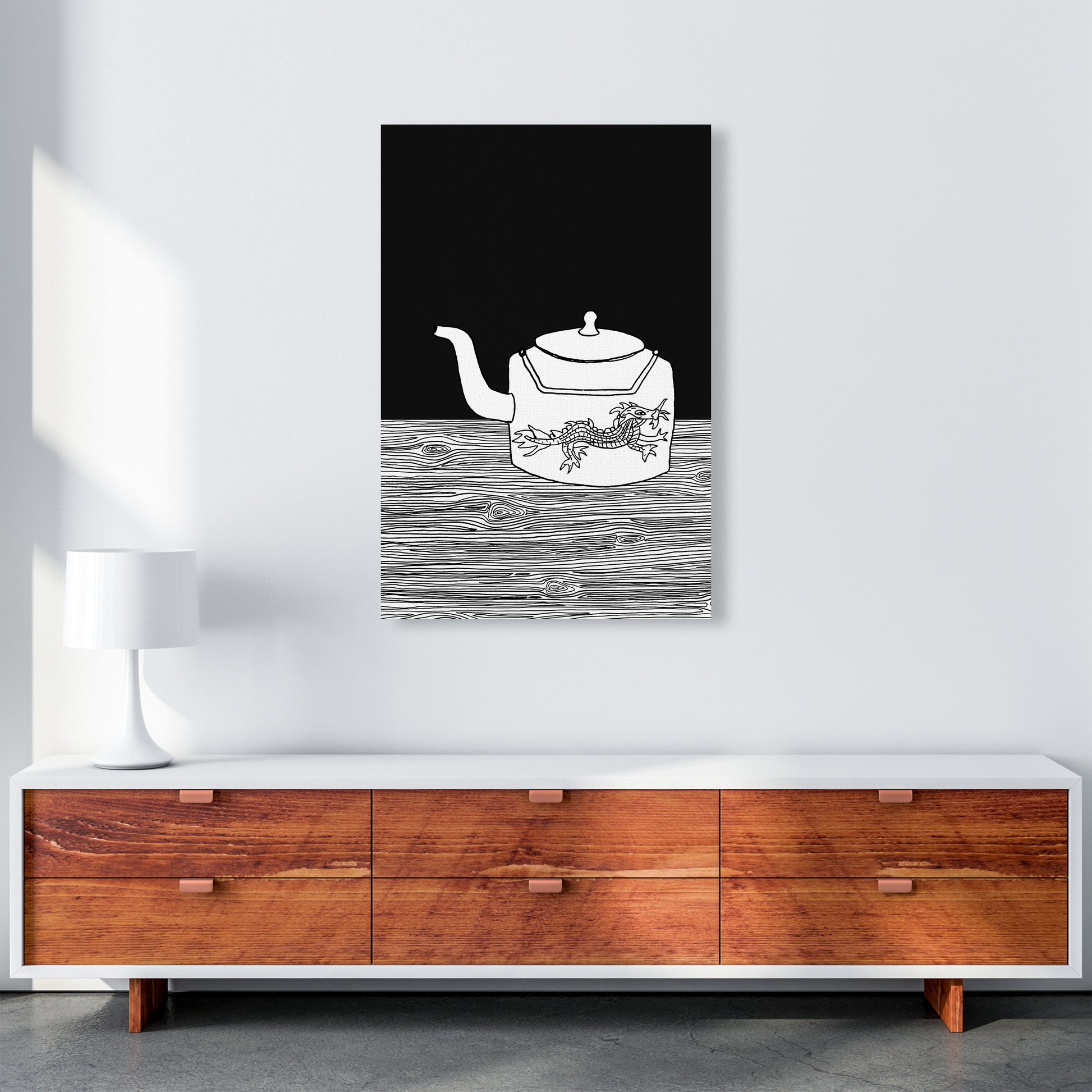 Bhutan Teapot Art Print by Carissa Tanton A1 Canvas