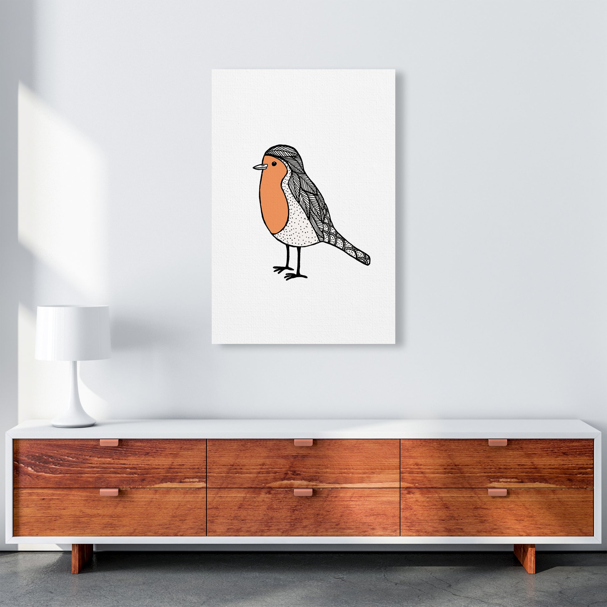 Robin Final Art Print by Carissa Tanton A1 Canvas