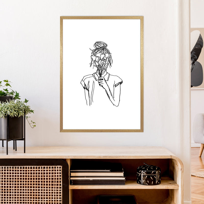 Left Hand Flower Girl Art Print by Carissa Tanton A1 Print Only