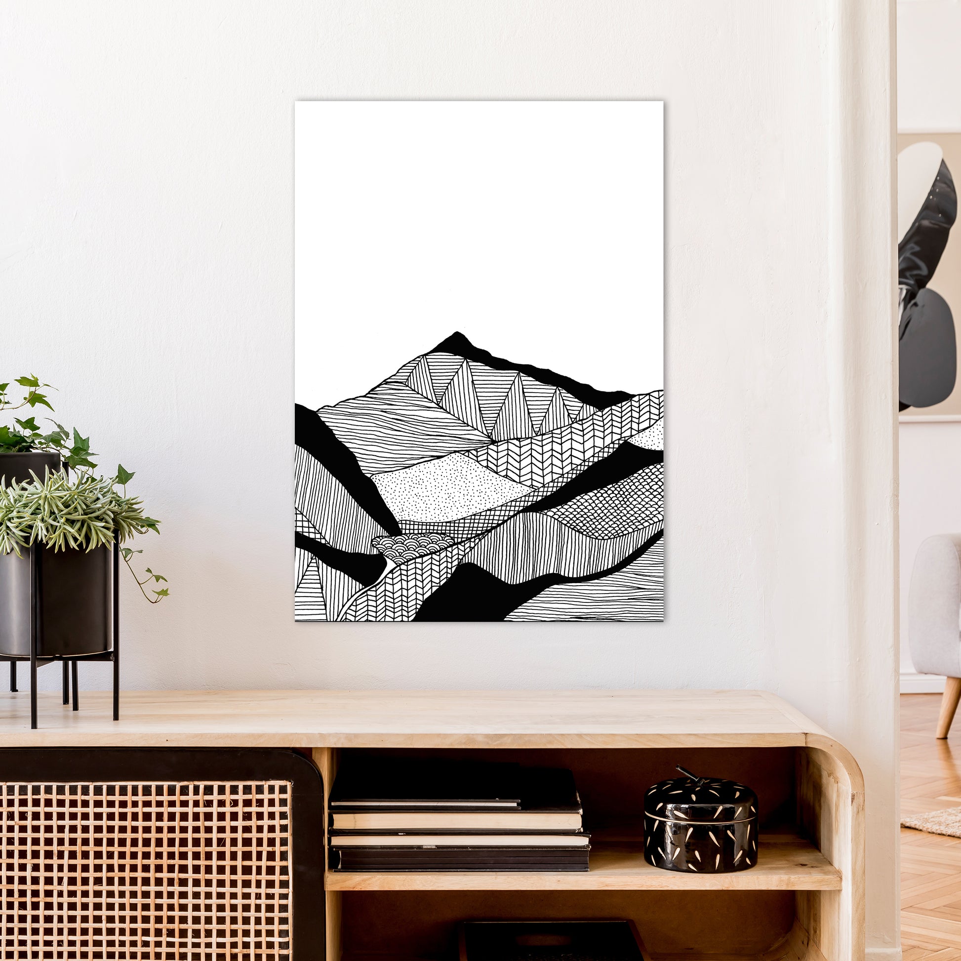 New Snowdon Portrait Art Print by Carissa Tanton A1 Black Frame