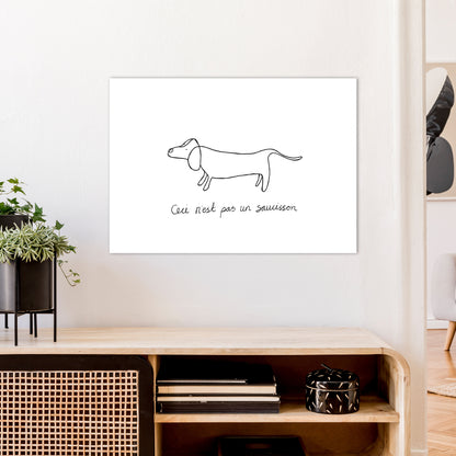 Pasunsaucisson Art Print by Carissa Tanton A1 Black Frame