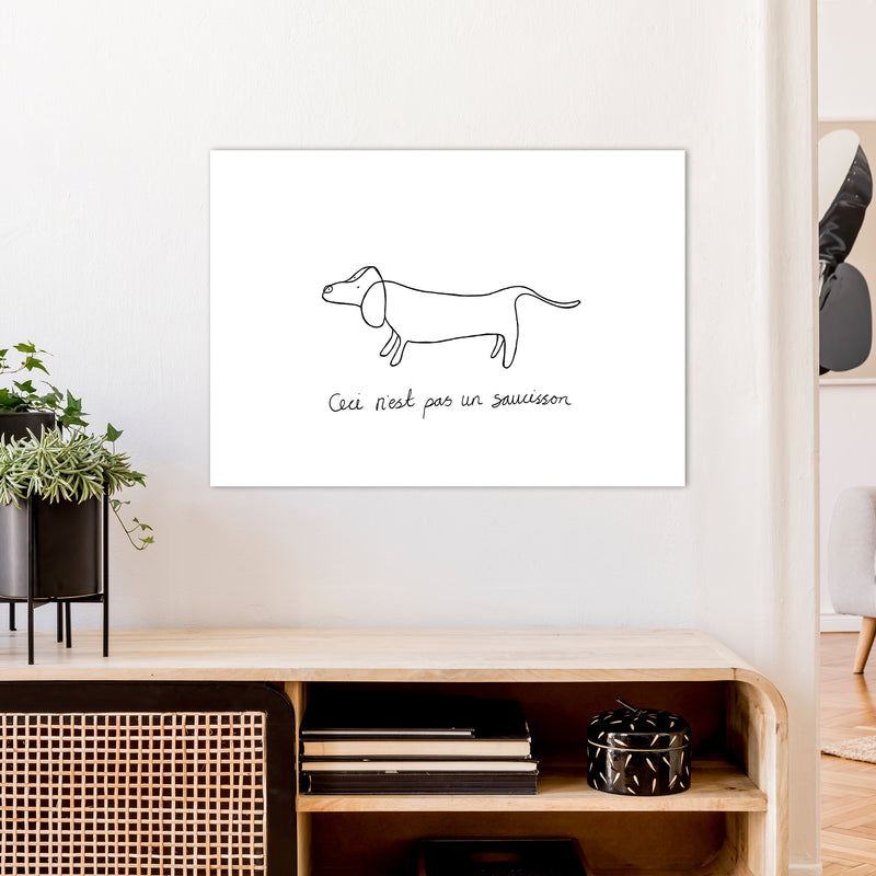 Pasunsaucisson Art Print by Carissa Tanton A1 Black Frame
