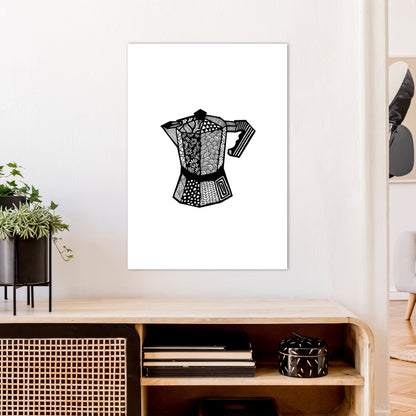 Macchinetta Art Print by Carissa Tanton A1 Black Frame