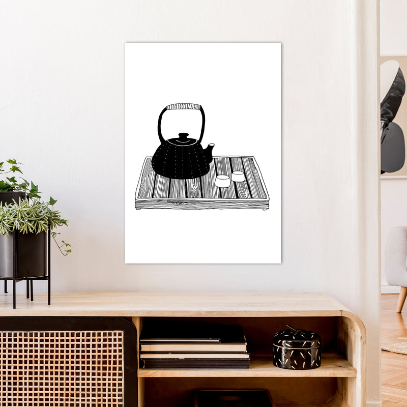 Chinese Tea Art Print by Carissa Tanton A1 Black Frame