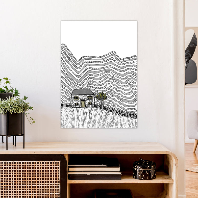 Welsh House Art Print by Carissa Tanton A1 Black Frame