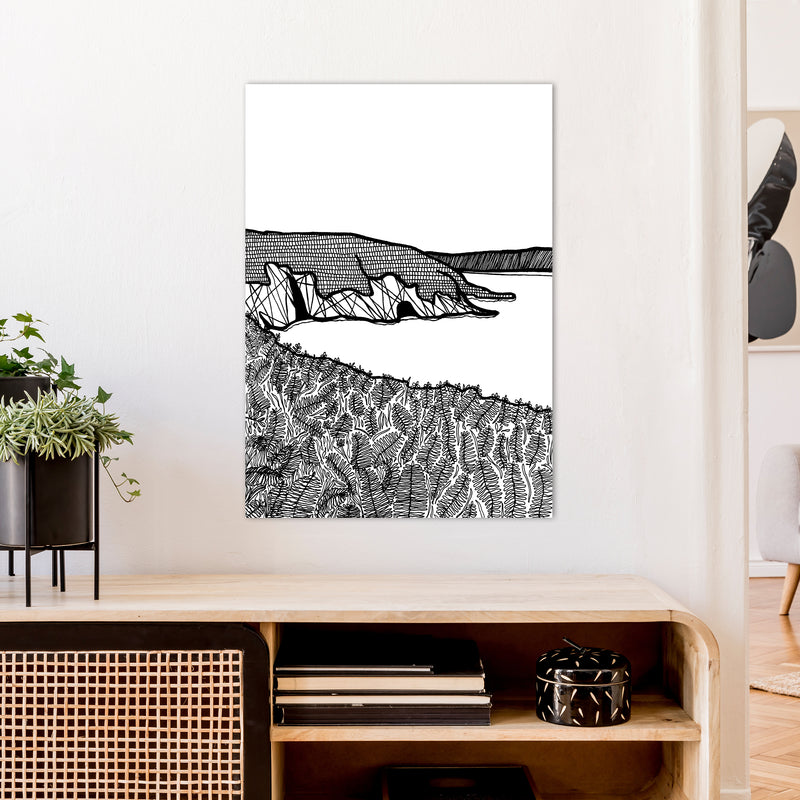 Aberdaron Art Print by Carissa Tanton A1 Black Frame