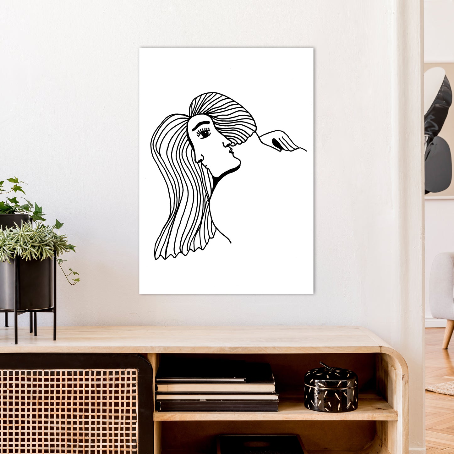 Illusion Art Print by Carissa Tanton A1 Black Frame