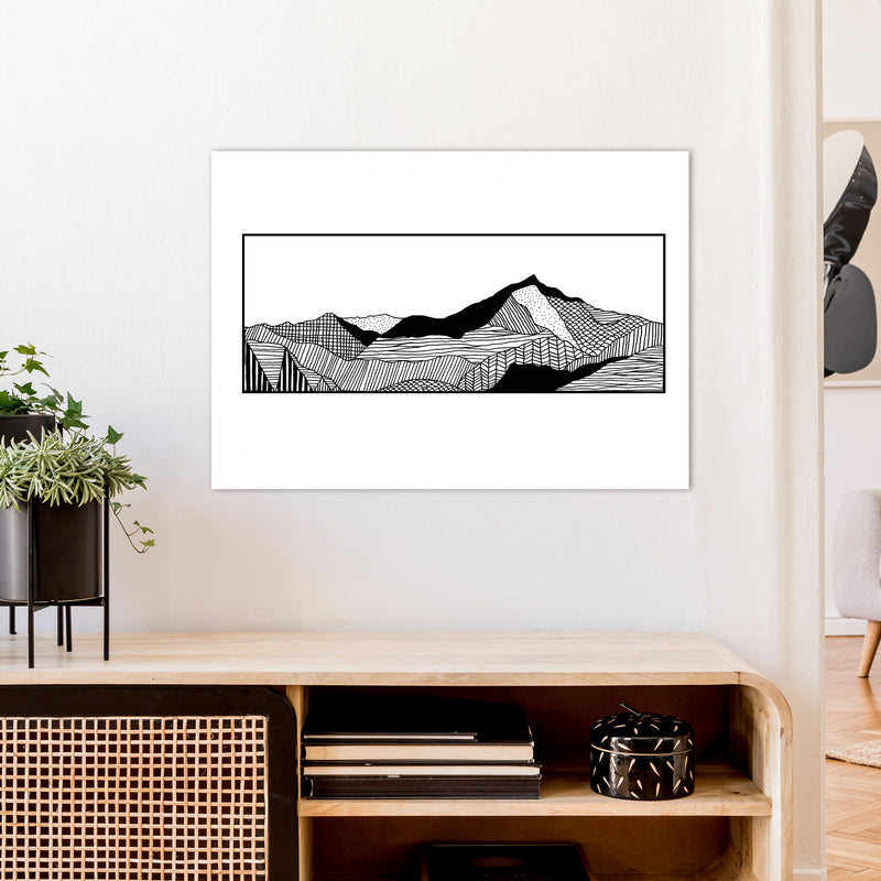 Snowdon Art Print by Carissa Tanton A1 Black Frame