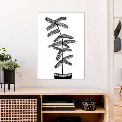 Mimosa Art Print by Carissa Tanton A1 Black Frame