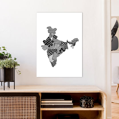 India Art Print by Carissa Tanton A1 Black Frame