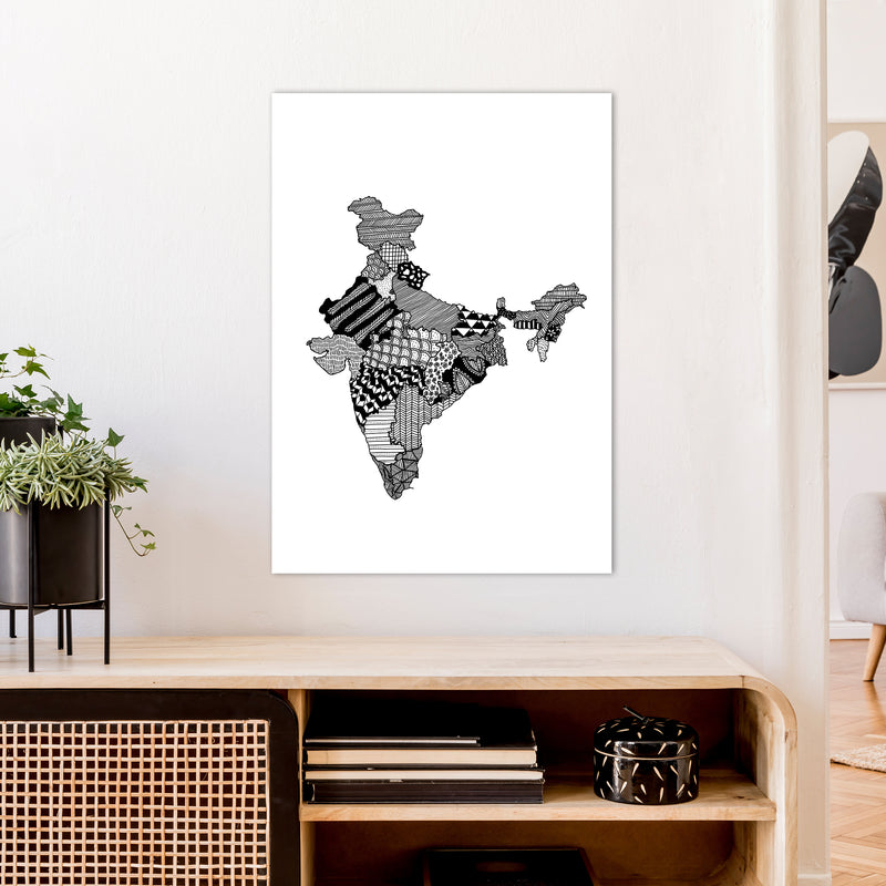 India Art Print by Carissa Tanton A1 Black Frame
