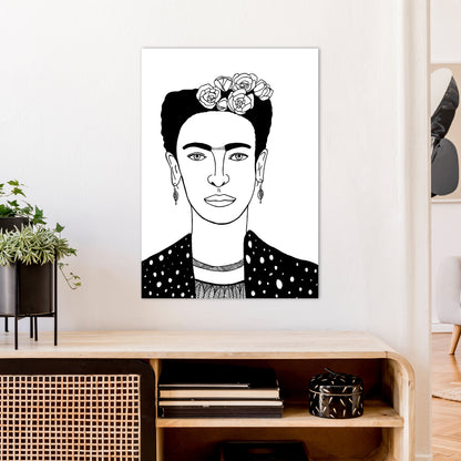 Frida Art Print by Carissa Tanton A1 Black Frame