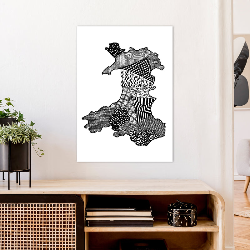Wales Art Print by Carissa Tanton A1 Black Frame