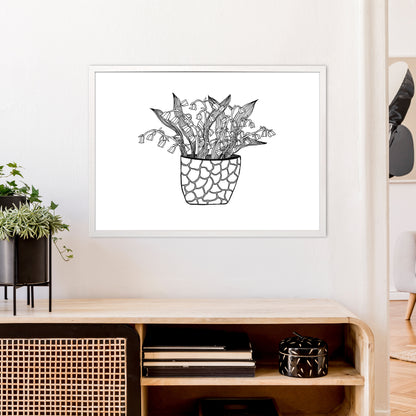 Lily of the Valley Art Print by Carissa Tanton A1 Oak Frame