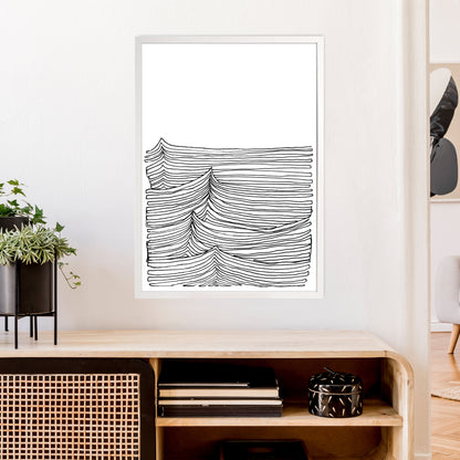 Continuous Sea Art Print by Carissa Tanton A1 Oak Frame