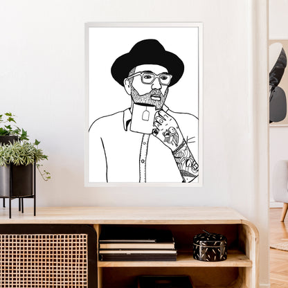 Dallas Green Art Print by Carissa Tanton A1 Oak Frame