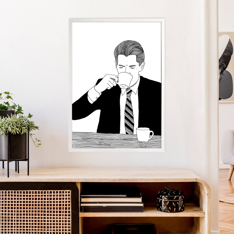 Agent Cooper Art Print by Carissa Tanton A1 Oak Frame