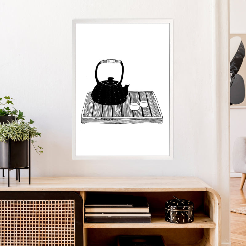 Chinese Tea Art Print by Carissa Tanton A1 Oak Frame