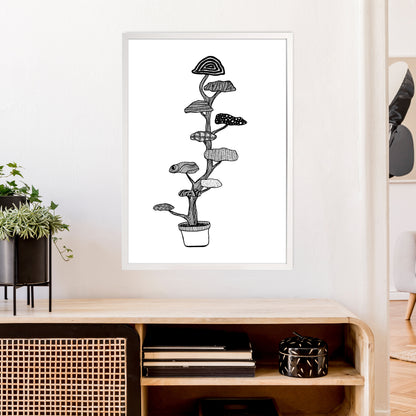 Cloud Tree Art Print by Carissa Tanton A1 Oak Frame