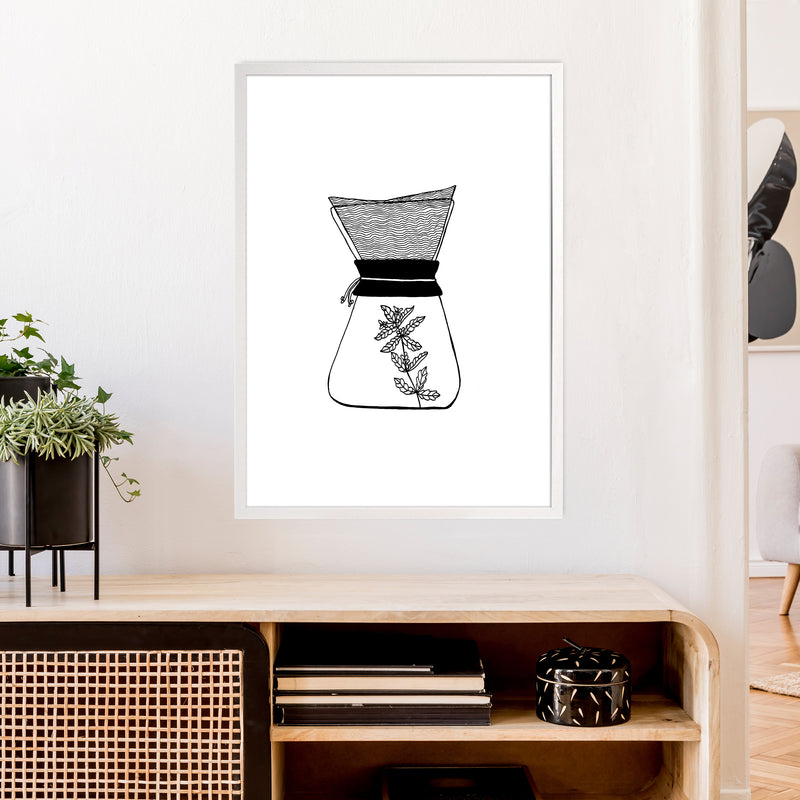 Chemex Art Print by Carissa Tanton A1 Oak Frame