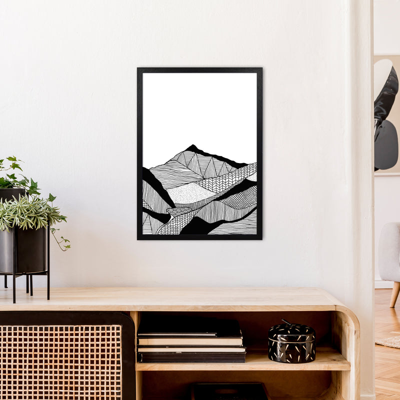 New Snowdon Portrait Art Print by Carissa Tanton A2 White Frame