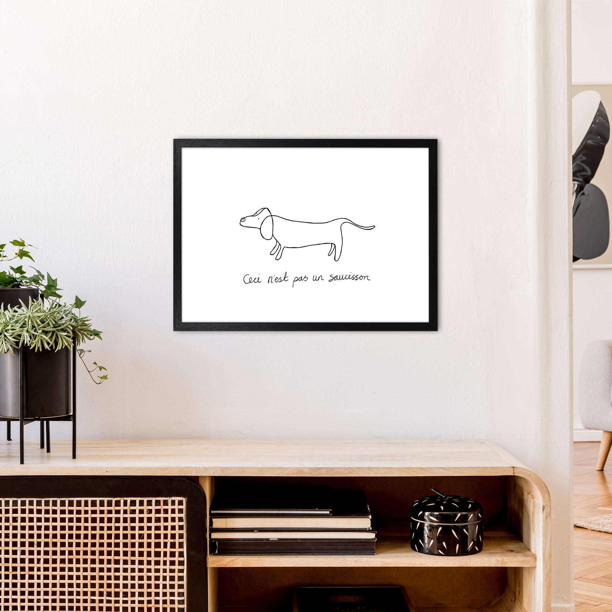 Pasunsaucisson Art Print by Carissa Tanton A2 White Frame