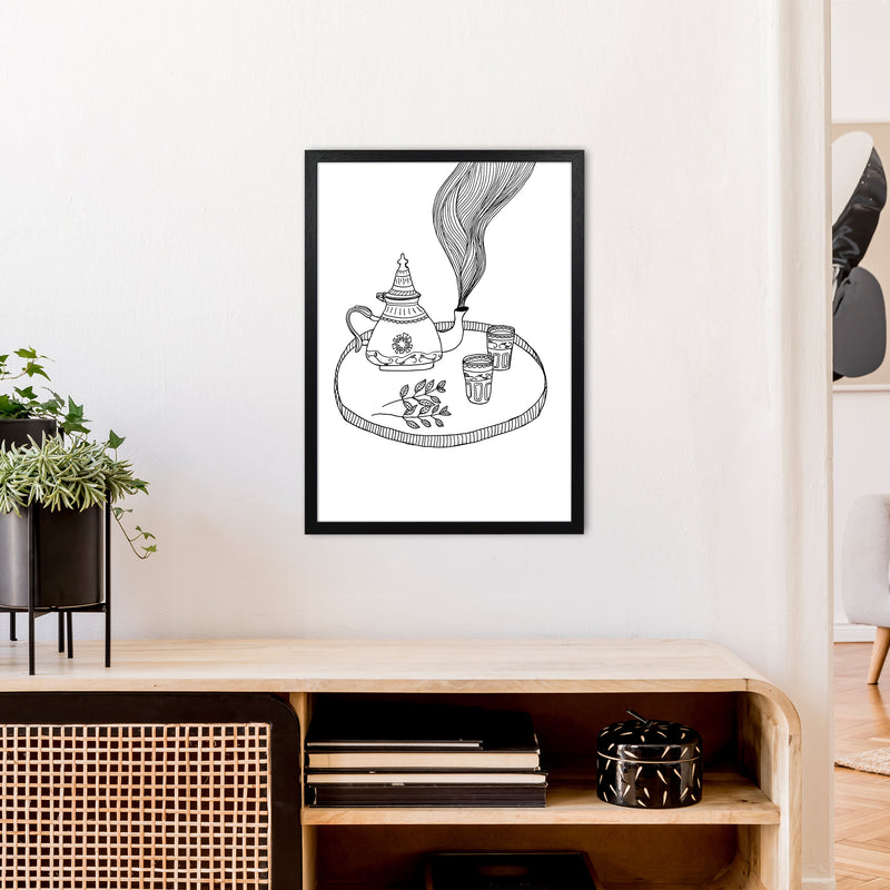 Moroccan Mint Art Print by Carissa Tanton A2 White Frame